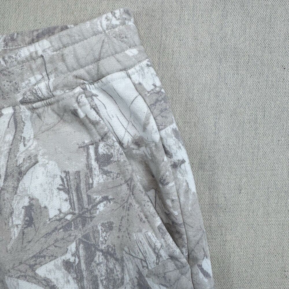 Hollister Women's Sweatpants Drawstring Cream Camo Print White Beige Pants M - Picture 5 of 11